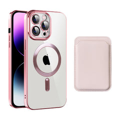 Transparent Magnetic Card Holder TPU Case for iPhone 16 Series Transparent Magnetic Card Holder TPU Case for iPhone 16 Series
