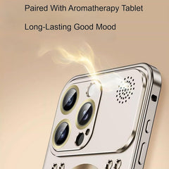 Aromatherapy Spring Loaded Metal Magsafe Aluminum Alloy  Case for iPhone 13 Series--Hollow Design Heat Dissipation