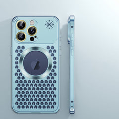 Aromatherapy Spring Loaded Metal Magsafe Aluminum Alloy  Case for iPhone 13 Series--Hollow Design Heat Dissipation