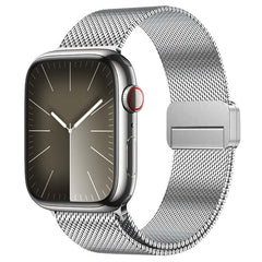Premium Magnetic Milanese Steel Band, Metal Wristband for Apple Watch