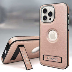 Leather Stand Protective Phone Case for iPhone 15 Series