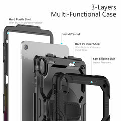 Silicone Tablet Protective Case with Strap and Stand for iPad Series