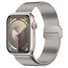 Premium Magnetic Milanese Steel Band, Metal Wristband for Apple Watch