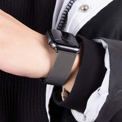 Premium Magnetic Milanese Steel Band, Metal Wristband for Apple Watch