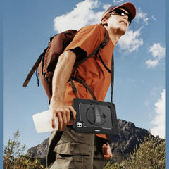 Silicone Tablet Protective Case with Strap and Stand for iPad Series